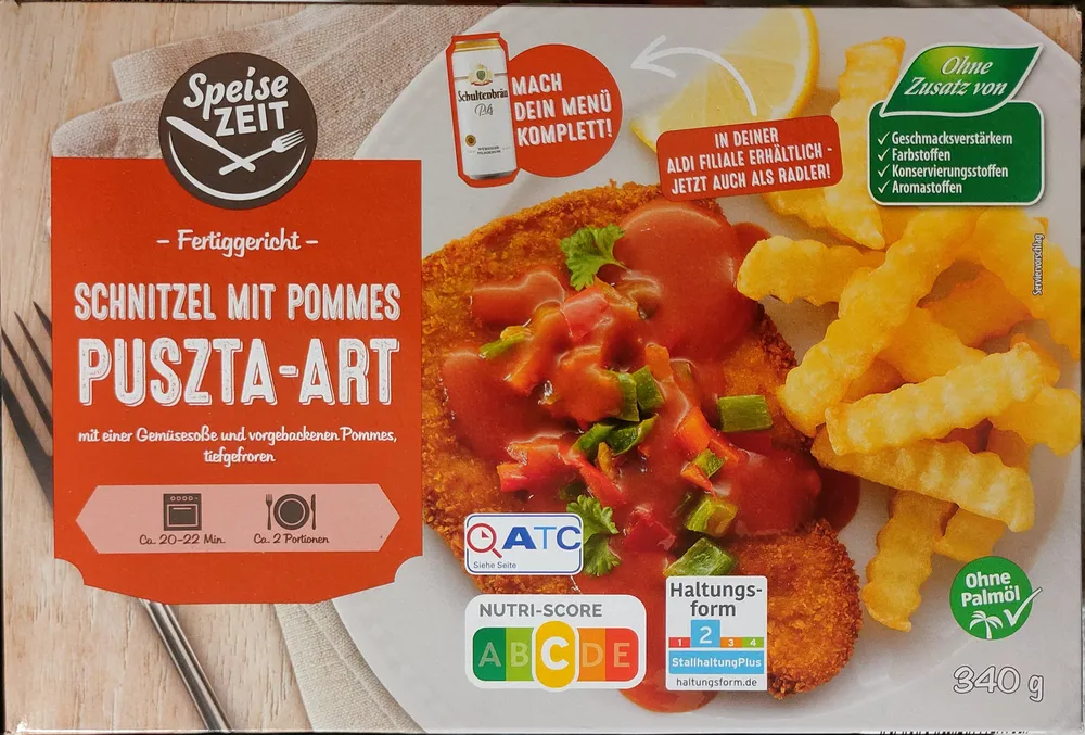Schnitzel mit Pommes - Puszta-Art
