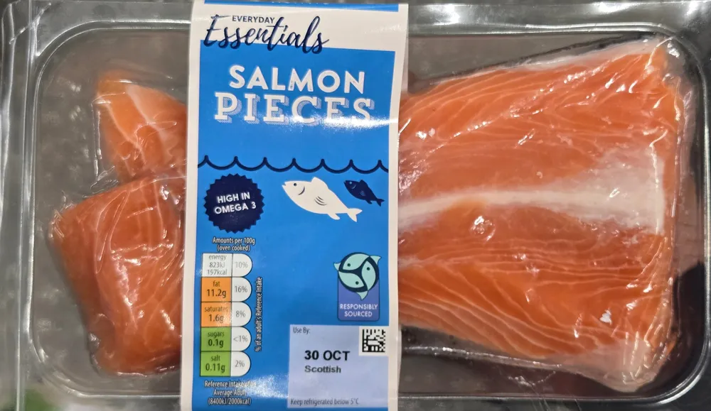Salmon pieces