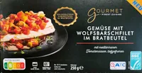 Gemüse mit Wolfsbarschfilet im Bratbeutel
