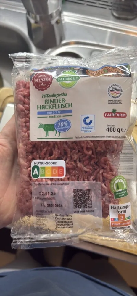 Fettreduziertes Rinder-Hackfleisch