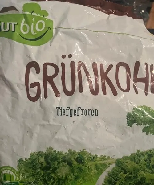 Grünkohl tiefgefroren offen