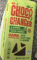 Dark Chocolate with Salty Fudge & Almond