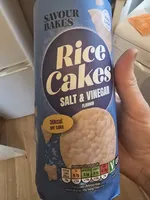SALT AND VINEGAR FLAVOUR PUFFED RICE AND CORN CAKE