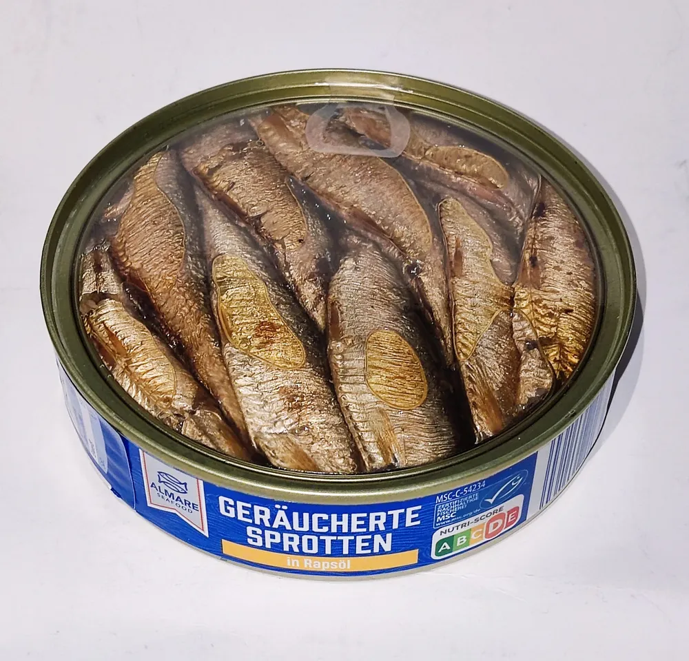 Geräucherte Sprotten in Rapsöl