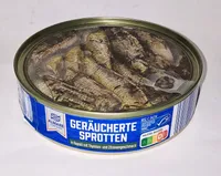 Geräucherte Sprotten in Rapsöl mit Thymian-Zitronengeschmack