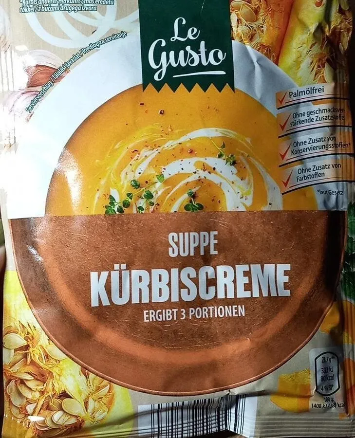 Suppe Kürbiscreme