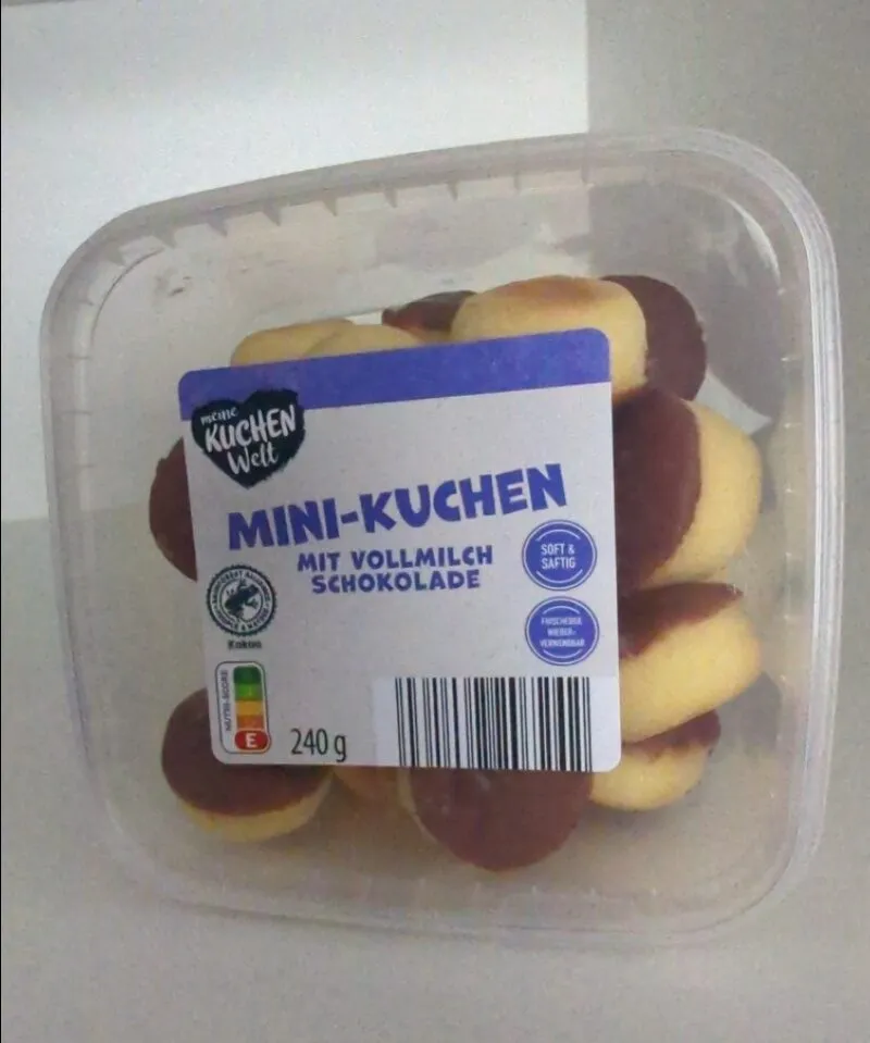 Mini-Kuchen mit Vollmilchschokolade