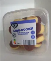 Mini-Kuchen mit Vollmilchschokolade