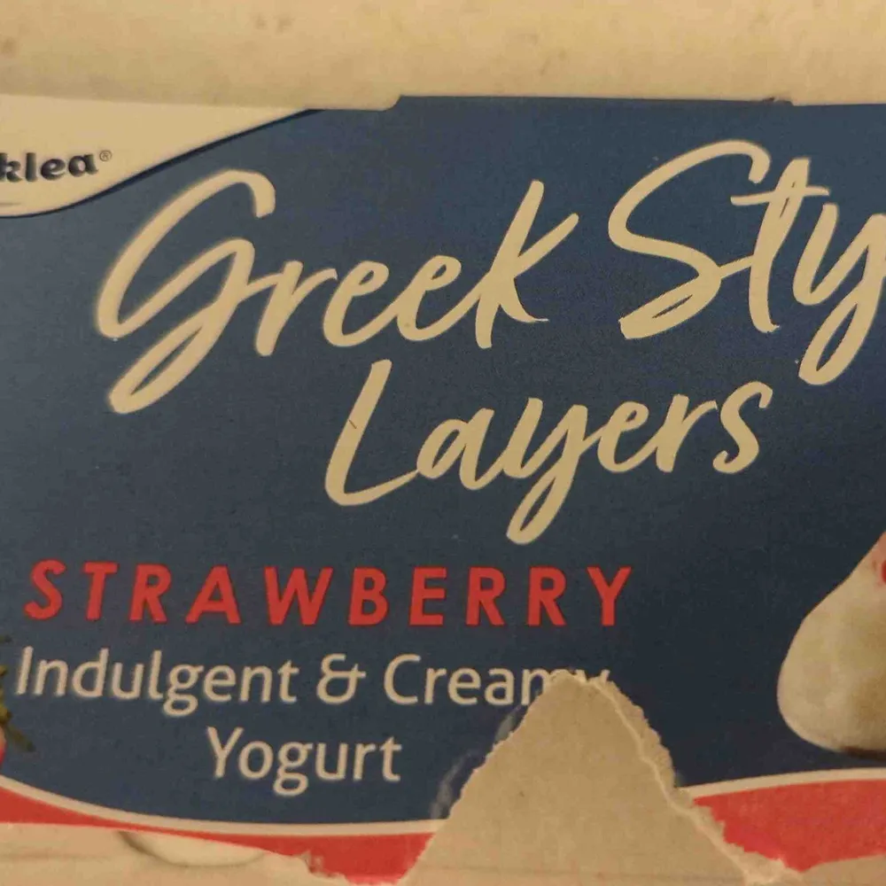 Greek Style Layers Strawberry Yogurt