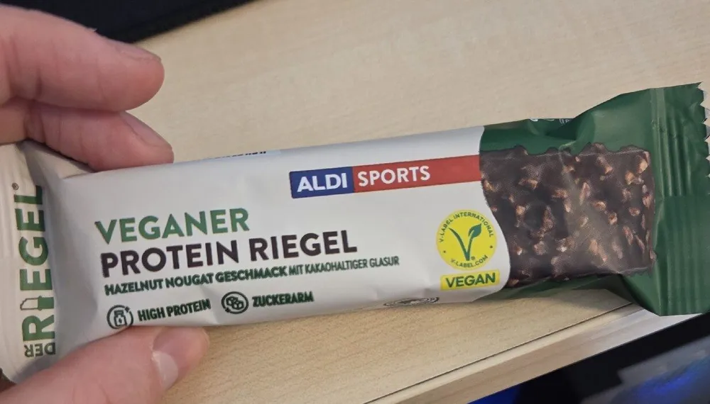 Veganer Protein Riegel Hazelnut Nougat Geschmack