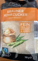ALDI FAIR Rohrzucker, Fairtrade Fein Dauertiefpreis 1.49€ 500-g-Packung 1kg 2.98€