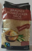 Brauner Rohrzucker grob unraffiniert