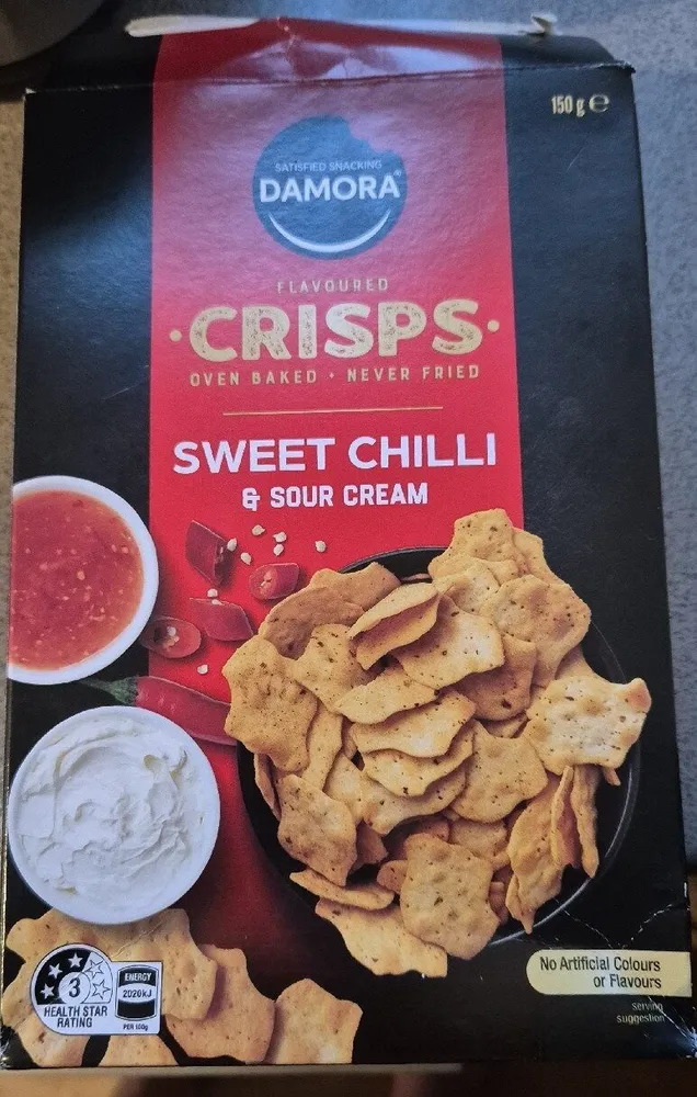 CRISPS SWEET CHILLI & SOUR CREAM