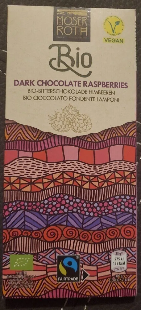 Framboise au Chocolat Noir Bio