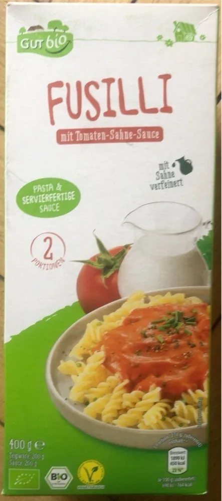 Fussilli mit Tomaten-Sahne-Sauce