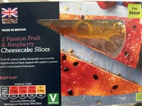Passion fruit & Raspberry Cheesecake Slice