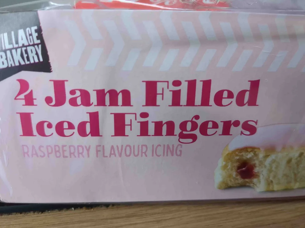 Jam Filled Iced Fingers