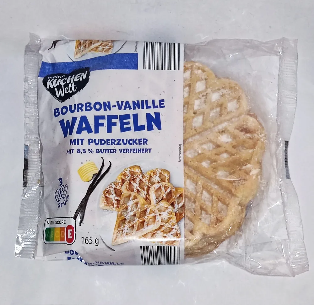 Waffeln Bourbon-Vanille mit Puderzucker