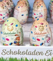 Schokoladen-Ei mit Linsen
