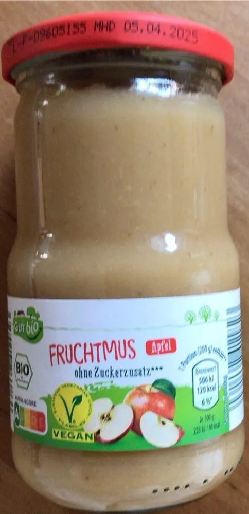 Fruchtmus Apfel ohne Zuckerzusatz