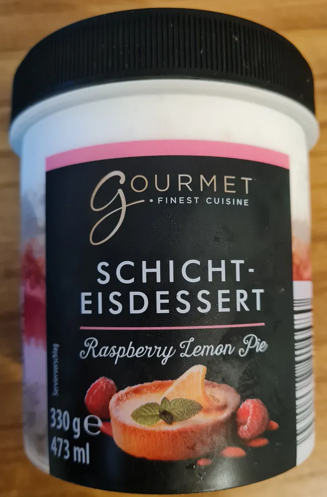 Schicht-Eisdessert - Raspberry Lemon Pie