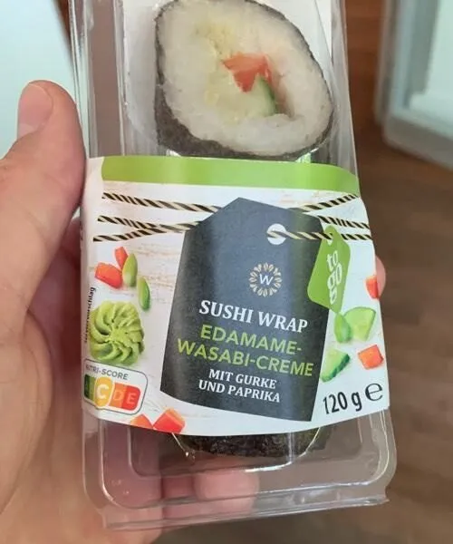 Sushi Wrap Edamame-Wasabi-Creme