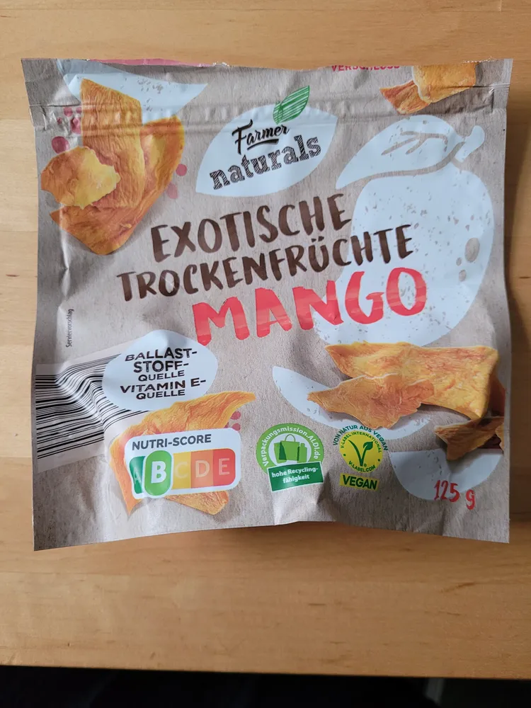 exotische trockenfrüchte Mango
