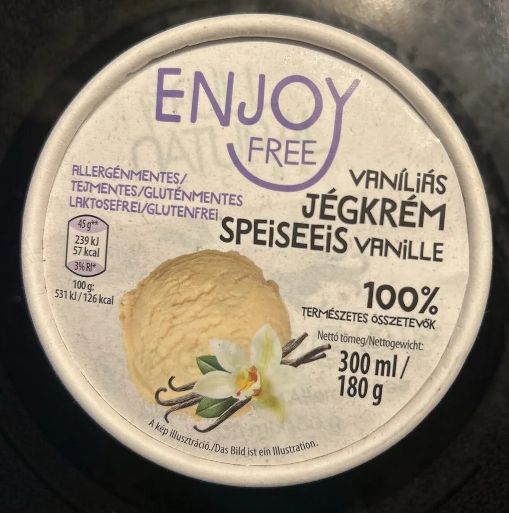 Speiseeis Vanille
