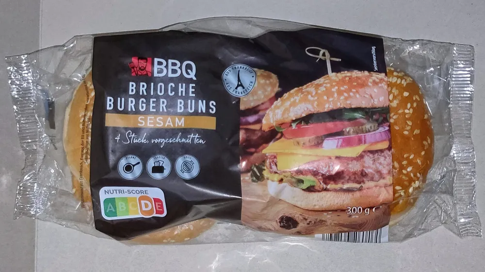Brioche Burger Buns - Sesam