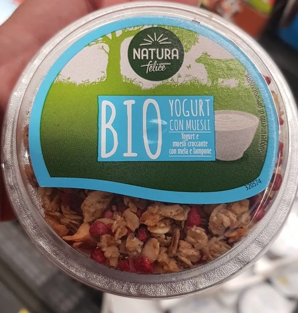 Bio yogurt con muesli