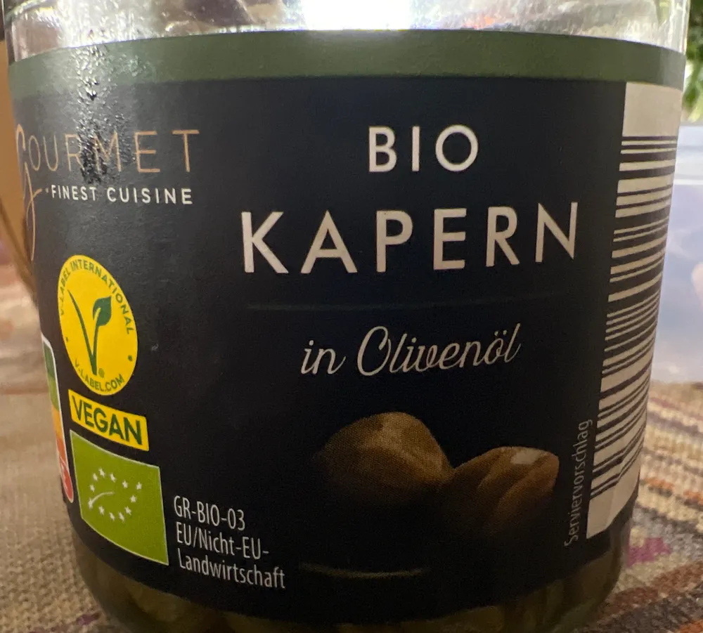 Bio-Kapern in Olivenöl