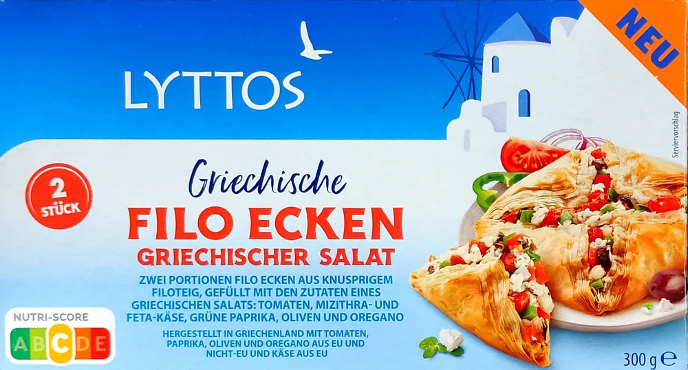 Filo-Ecken - Griechischer Salat