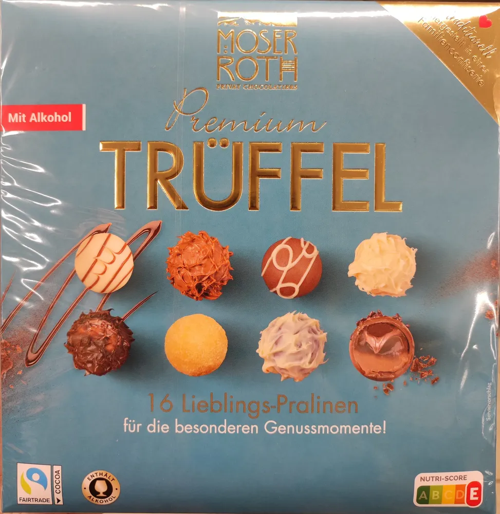 Premium-Trüffel mit Alkohol