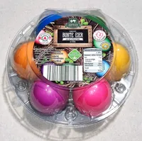 Gekochte Bunte Eier aus Bodenhaltung