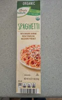 Spaghetti with organic durum wheat semolina macaroni product