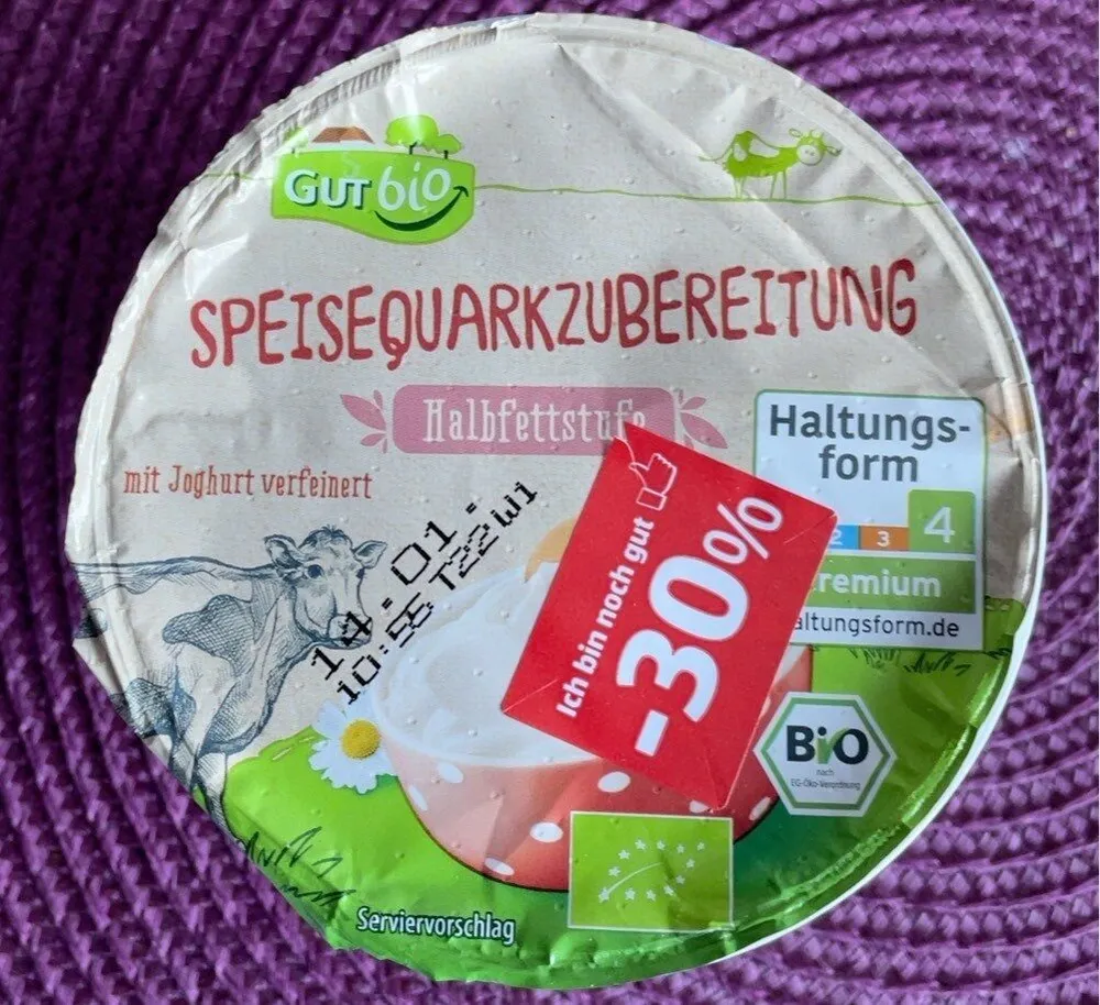 Speisequarkzubereitung