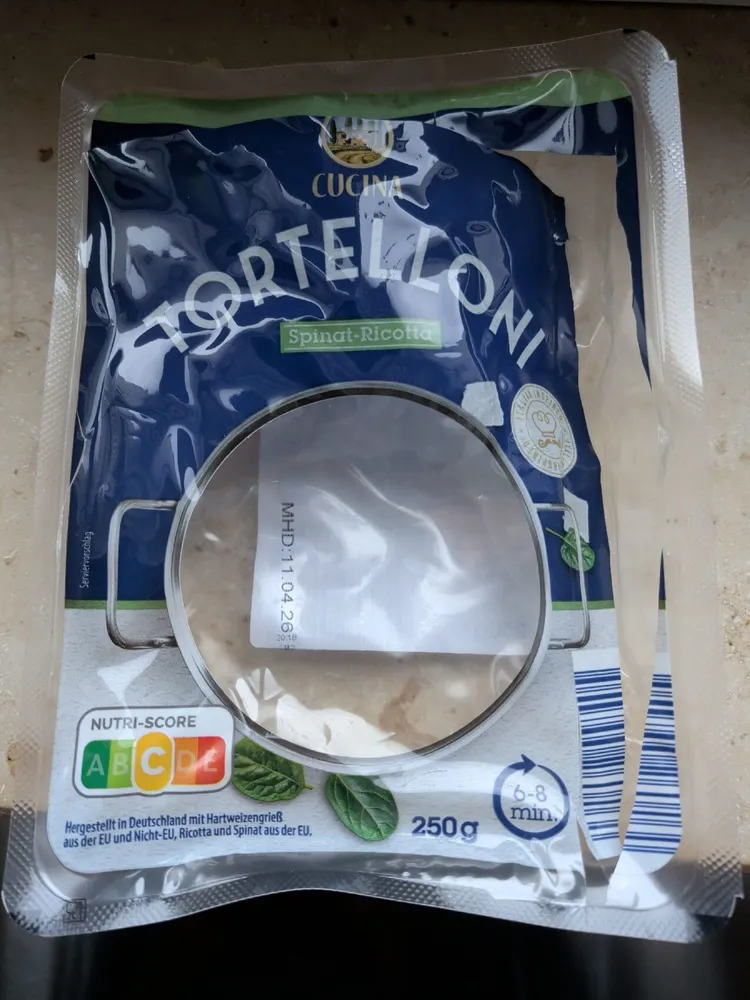 Tortelloni spinach & ricotta