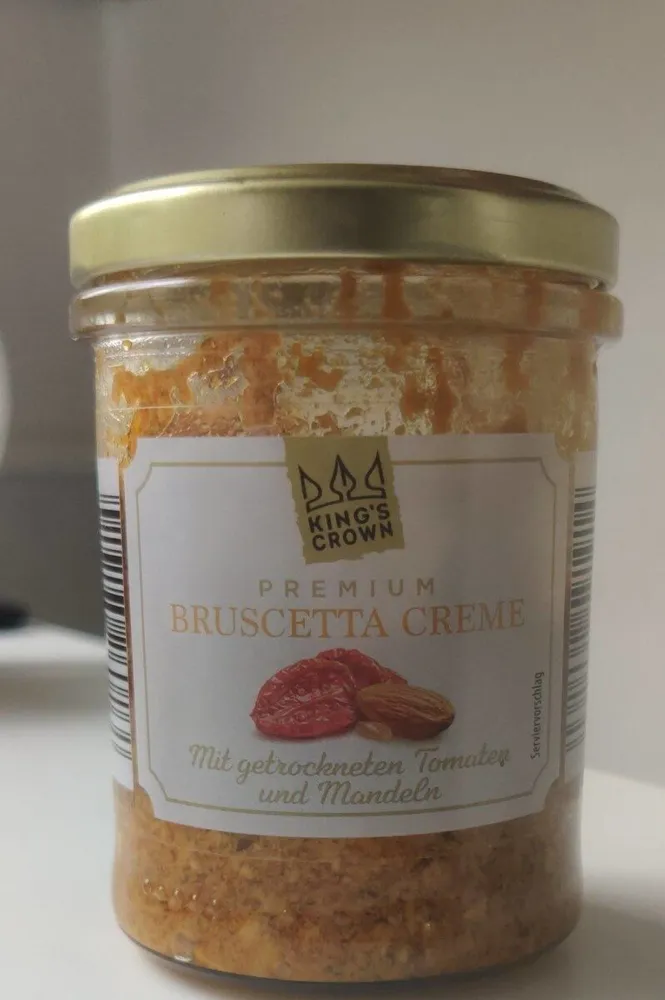 Bruscetta Creme mit getrockneten Tomaten und Mandeln