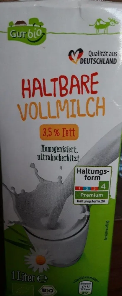Haltbare milch vollmilch