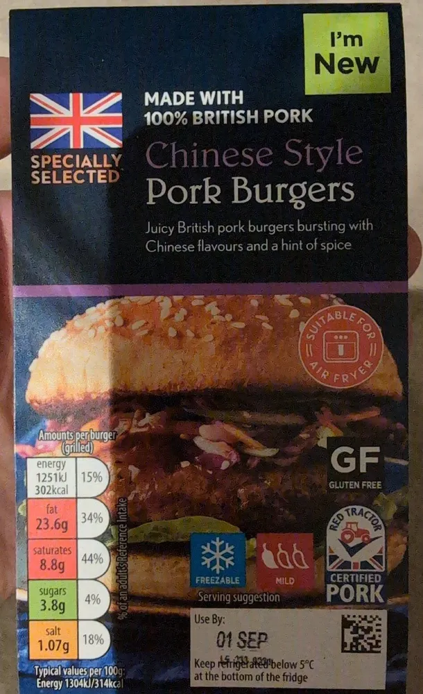 Chinese Style Pork Burger