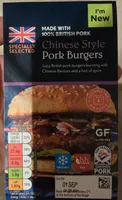 Chinese Style Pork Burger