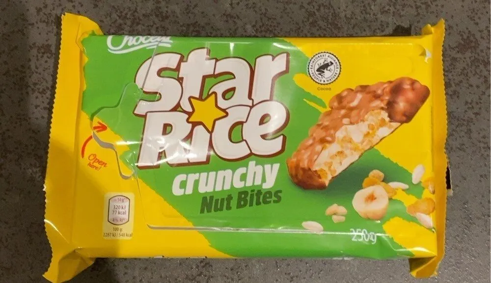 Star rice crunchy nut bites