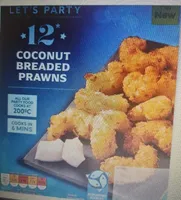 Coconut breaded prawns