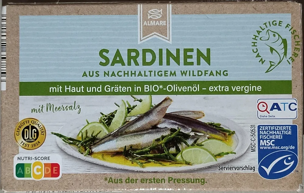 Sardinen in Bio-Olivenöl