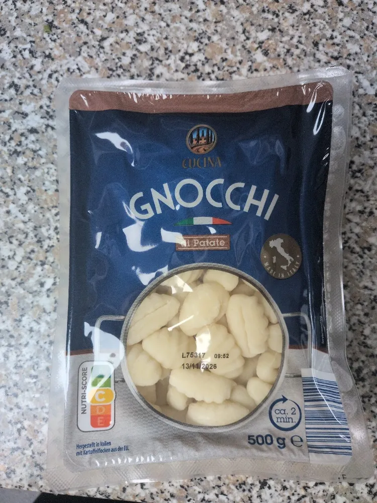 CUCINA GNOCCHI di Patate NUTRI-SCORE ABCDE Hergest