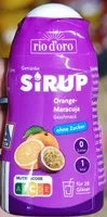 Getränkesirup ohne Zucker - Orange-Maracuja-Geschmack