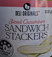 Sliced Cucumbers Sandwich Stackers