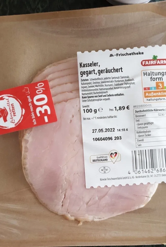 Kassler gegart geräuchert