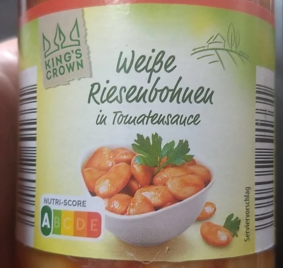 Weiße Riesenbohnen in Tomatensauce