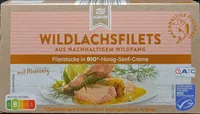 Wildlachsfilets in Honig-Senf-Creme